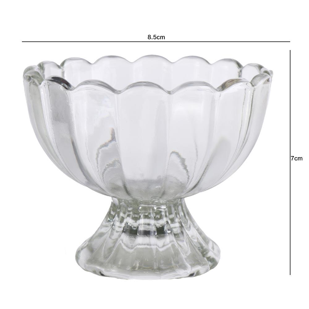 Flowers Shape Cocktail Glass Transparent Goblet Dessert Cup Pudding Cups Cold Drink