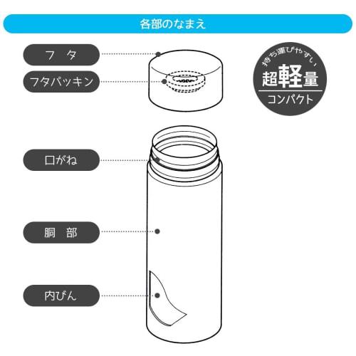 Skater Mug Bottle Kuromi Sanrio 300ml ultralehká nerezová láhev na vodu STYL3-A