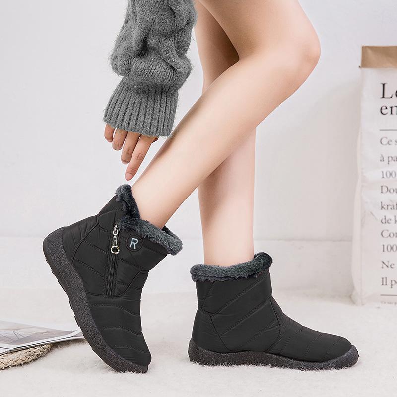 High Quality Winter Boots Women's Boots Mother Shoes Waterproof Ankle Boots Women Rain Warm Fur Foot