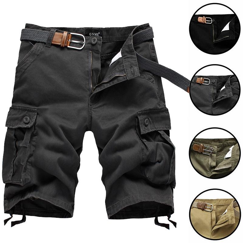 Durable Men's Combat Military Camo Cargo Shorts With Multiple Pockets For Summer