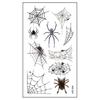 10Pcs Halloween Tattoo Stickers Realistic Waterproof Temporary Spider Stickers for Festive Decoration