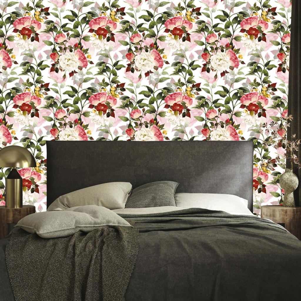 Beautiful colorful flowers wallpaper for living room and bedroom 50x1000