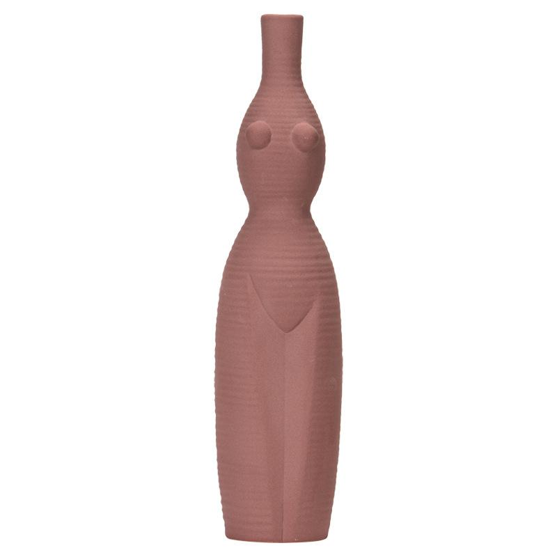 Exotic Human Body Creative Ceramic Vase Trendy Fashion Small Fresh Desktop Ornament Light Luxury Home Decoration