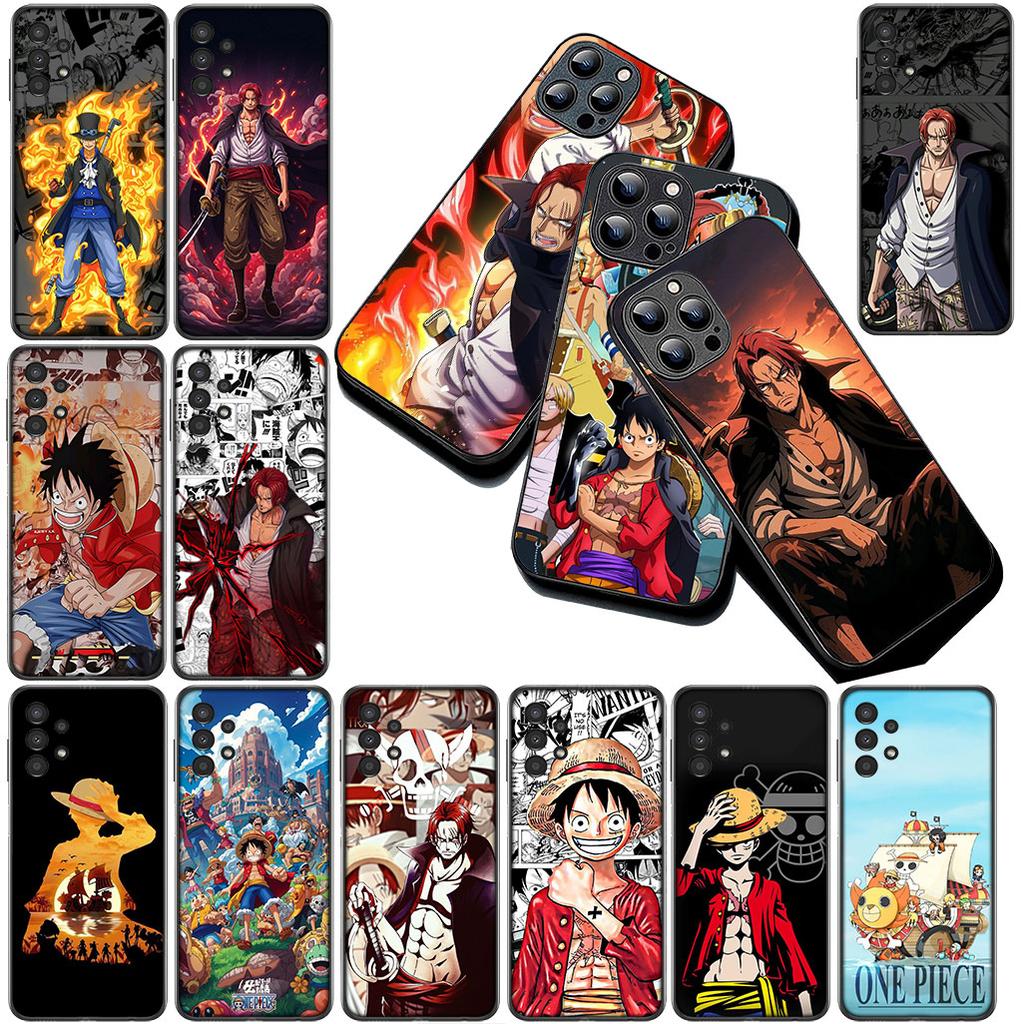 For Apple iPhone 16 14 15 Plus 11 Pro Max 16E ProMax + 16Plus 15+ 14+ Phone Cover Soft Case Shanks Red Hair One Pieces Luffy