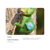 Outdoor Garden Climbing Animal Statues Hanging Animal Figurine with Hook Frogs/Rabbit Figurines for Wall Balconys Decors