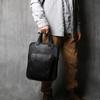 Men's Leather Handbag Casual Messenger Bag Top Layer Leather Vertical Briefcase Shoulder Bag Suitable for 14 Inch Laptop NZPJ
