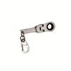Creative 10mm Ratchet Wrench Mini Shaped JDM Metal Racing Keychain Key Chain Ring Keyring Adjustable Wrench Tools Tool