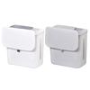 Wall Mounted Kitchen Trash Can Hanging Trash Bin Cabinet Door Bathroom Garbage Bin with Lid Dry Wet Separation Dustbin