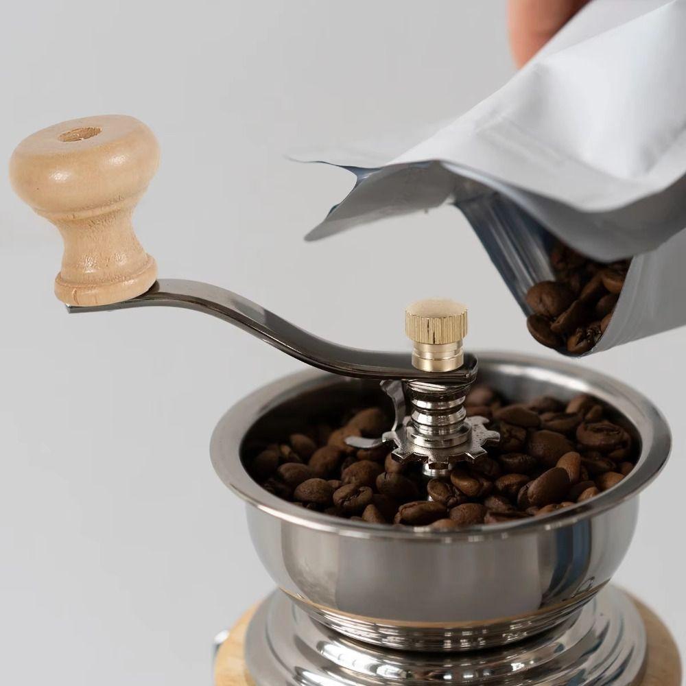 Adjustable Settings Hand Crank Coffee Mill Ceramic Core Household Coffee Crusher  Kitchen Tools