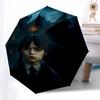 1pc haunted house spooky atmosphereOpen/Close Umbrella-Windproof, Compact Travel Umbrella, Sturdy 8-Rib Shaft, Outdoor Accessory1206