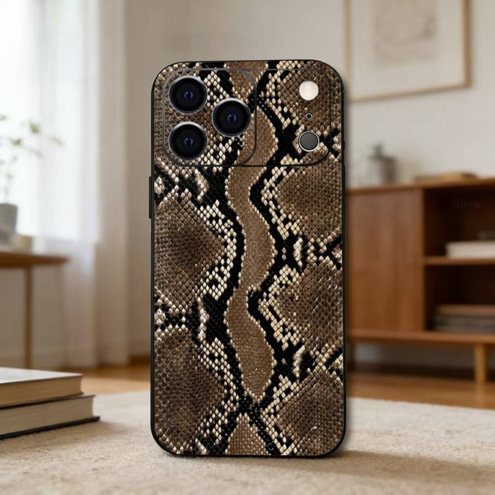 

S-Snake S-Skins Phone Case For iPhone 17, 16,15,14,13,12,11 Plus,Pro Max, Others Soft Black Cover iPhone12