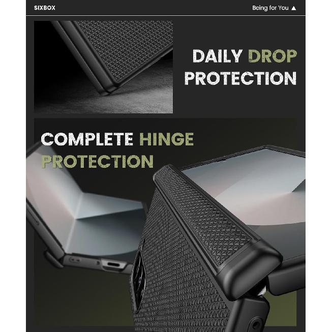 For Samsung Galaxy Z Fold 6 Case with Belt Clip & Screen Protector & Hinge Protection, Slim Fit Shockproof Durable Hard PC Cover Protective Rugged