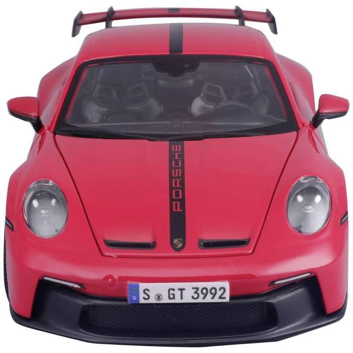 Miniatures montées - Porsche 911 GT3 Rouge avec bande 2022 1/18 Maisto