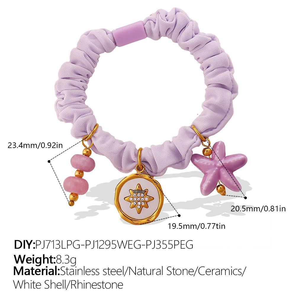 Luxury Multicolor Ponytail Holder: Versatile High-End Hair Tie with Stainless Steel for Women