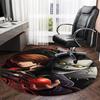 1pc D-Death Note  Carpet, Round Rug, Comfortable, Suitable for Entryways, Living Rooms, Office, And Bedrooms, Christmas Decoration