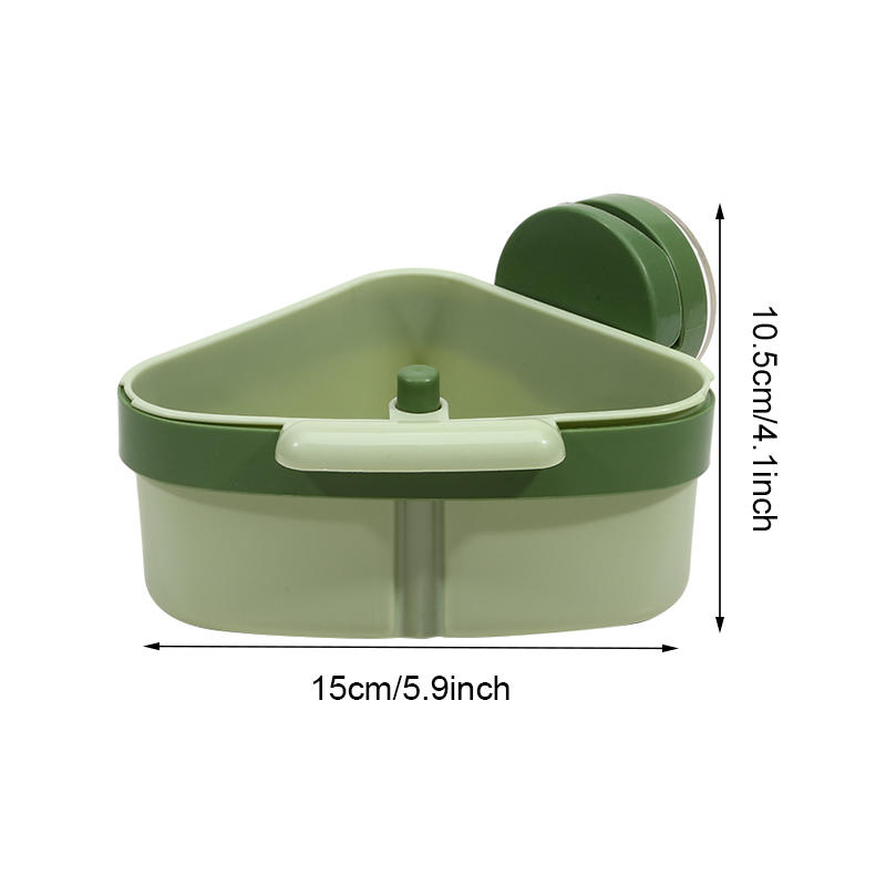 Égouttoir d'angle pour évier à ventouse, passoire à vidange rapide autonettoyante, panier de récupération des déchets alimentaires pour évier de cuisine
