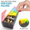 Extra Large Weekly Pill Organizer 2 Times a Day Am Pm 7 Day Oversized Daily Pill Case Cute Vitamin Organizer Portable Container