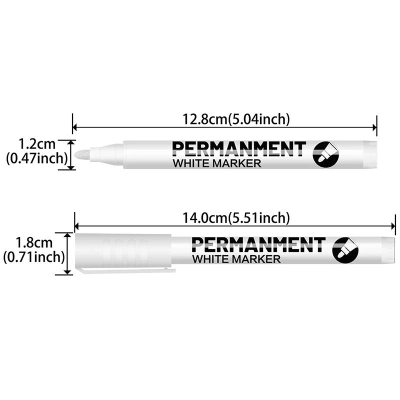 White Paint Pen For Rock Painting,Stone,Ceramic,Glass,Wood,Tire,Fabric,Metal,Canvas. Set Of 3/6/12 Acrylic Paint White Marker