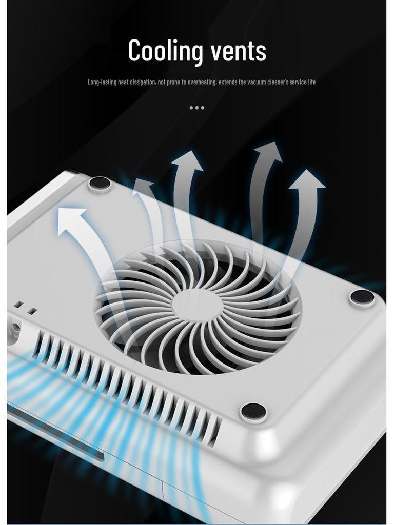 LCD Touchscreen 80W Rechargeable Nail Dust Collector with 4500RPM Fan Speed