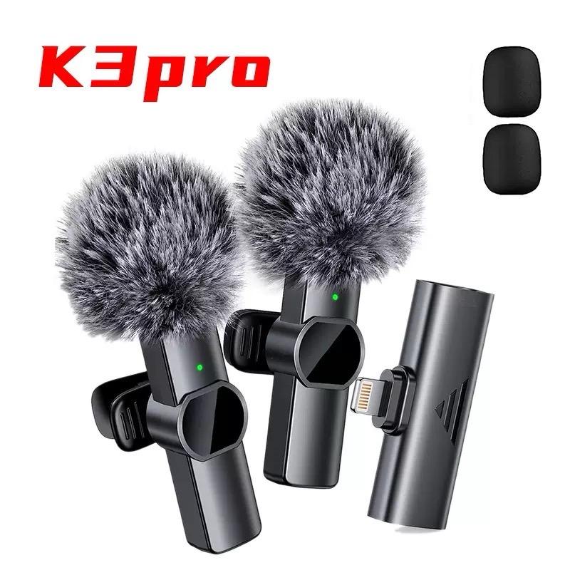 Wireless Lavalier Microphone Portable Noise Reduction Mini Microphone Audio Video Live Interview Recording For iPhone Mic