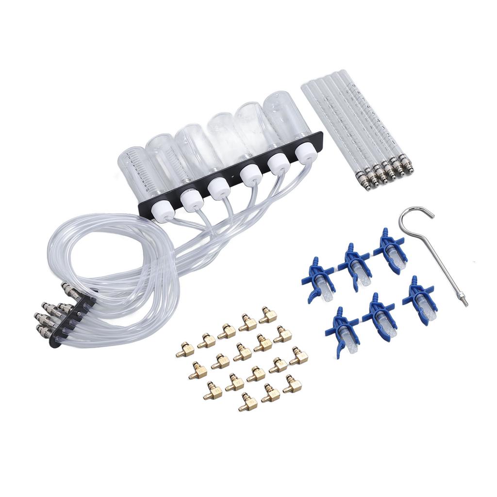 Diesel Injector Flow Test Kit Efficient Multifunctional Heavy Duty Construction Common Rail Adaptor Fuel Tester Set