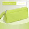 Durable Canvas Pencil Case With Large Storage Pocket Smooth Metal Zipper For School Student Stationery Storage