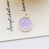 Korean-Style K Gold Alloy Cartoon Smiley Face Charms: Cute DIY Earrings, Bracelets, and Pendants.