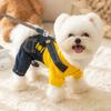 Warme Haustierkleidung, süßer Druckmantel, Hemdjacke für kleine und mittelgroße Hunde, Katzen, Teddy, französische Bulldogge, Chihuahua, Winter-Outfit