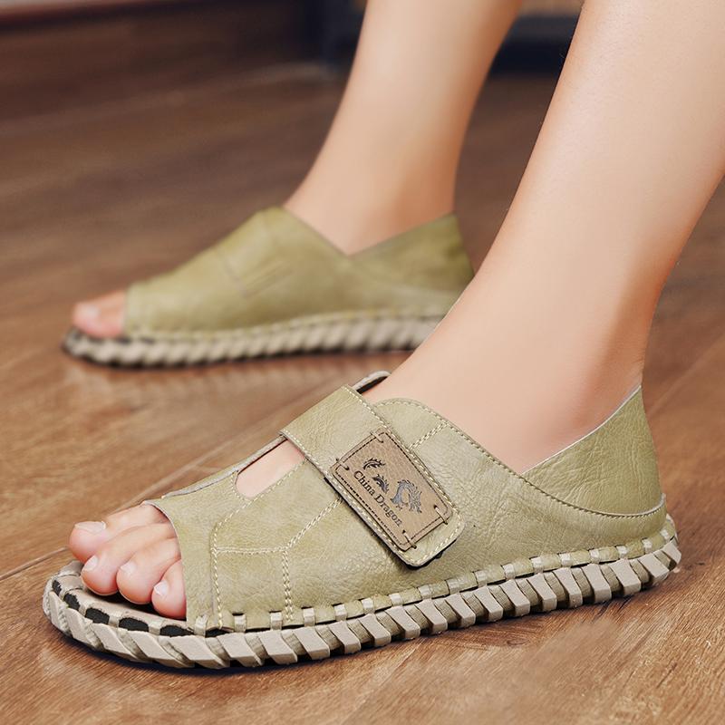 

Модные Новые Летние Классические Простые Сандалии для Мужчин Мягкий Пучок Дышащие Пляжные Туфли Модные Повседневные Римские Сандалии для Мужчин 39