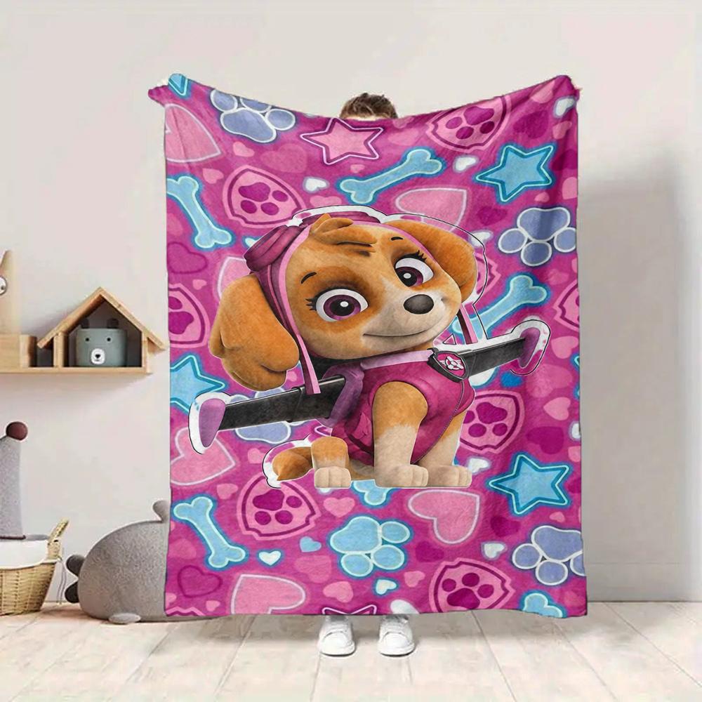 1Pc Christmas Chase Blanket Soft And Comfortable Casual Warm Camping Travel Christmas Halloween Gift M91762