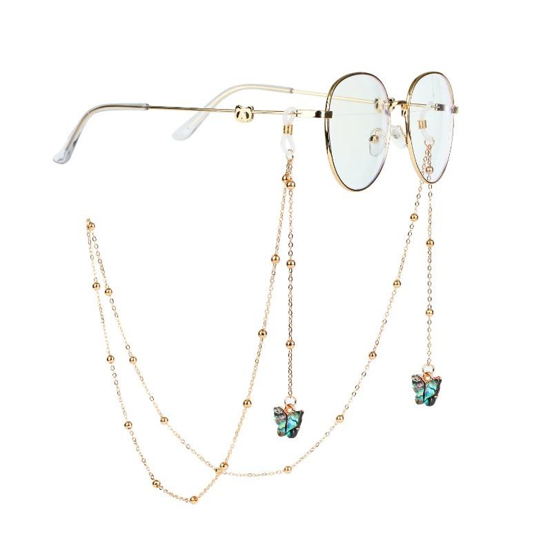 Mode Schleife Sonnenbrille Maske Hängekette Böhmische Buchstaben Schmetterling Muschel Sterne Mond Brillenkette Lanyard Schmuck für Frauen