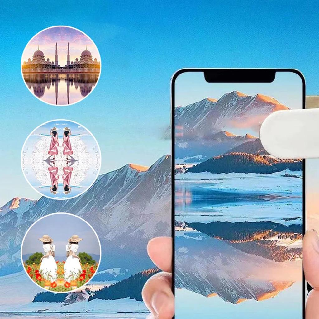 Camera Mirror Reflection Clip Set Glass Phone Camera Reflection Clip Set Universal Photo Tools Adjustable Creative for Vlogger