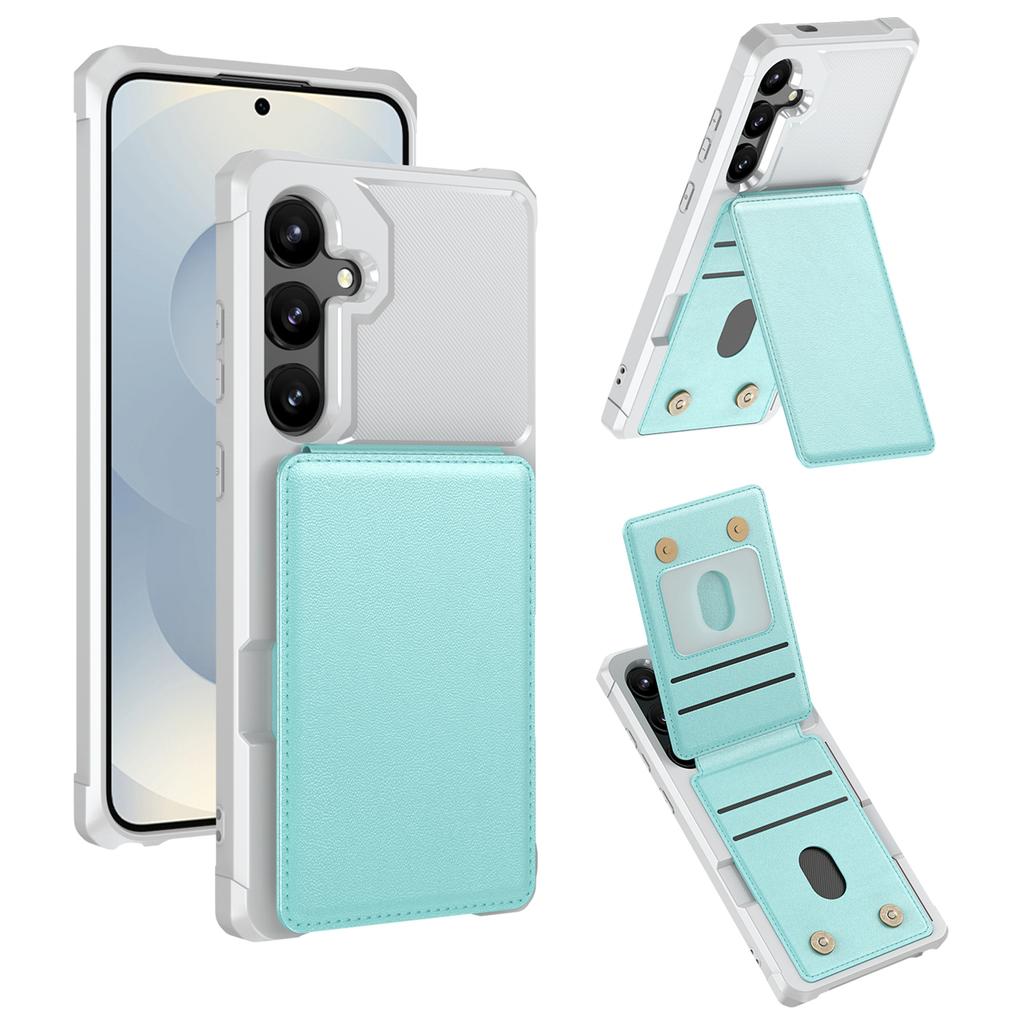 For Samsung Galaxy S25 FE Case Vertical Flip Card Slot Kickstand Leather + TPU Phone Cover