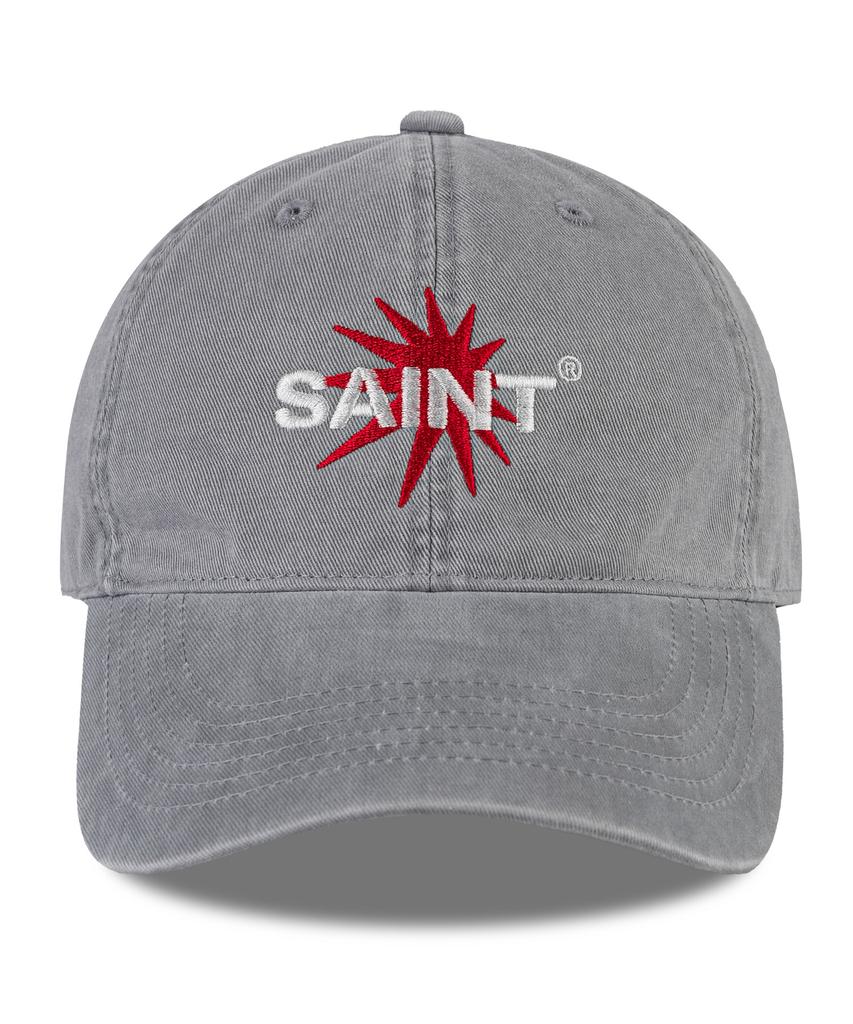 Wig Saint Starburst Cation Washed Ball Cap - Grey