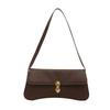 Beautiful Trend 2 New Fashion Retro Solid Color Portable Shoulder Underarm Bag Simple Versatile Bag