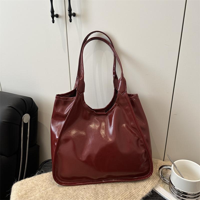 Women Retro Large Capacity Commute Armpit Tote Handbag For Daily Use
