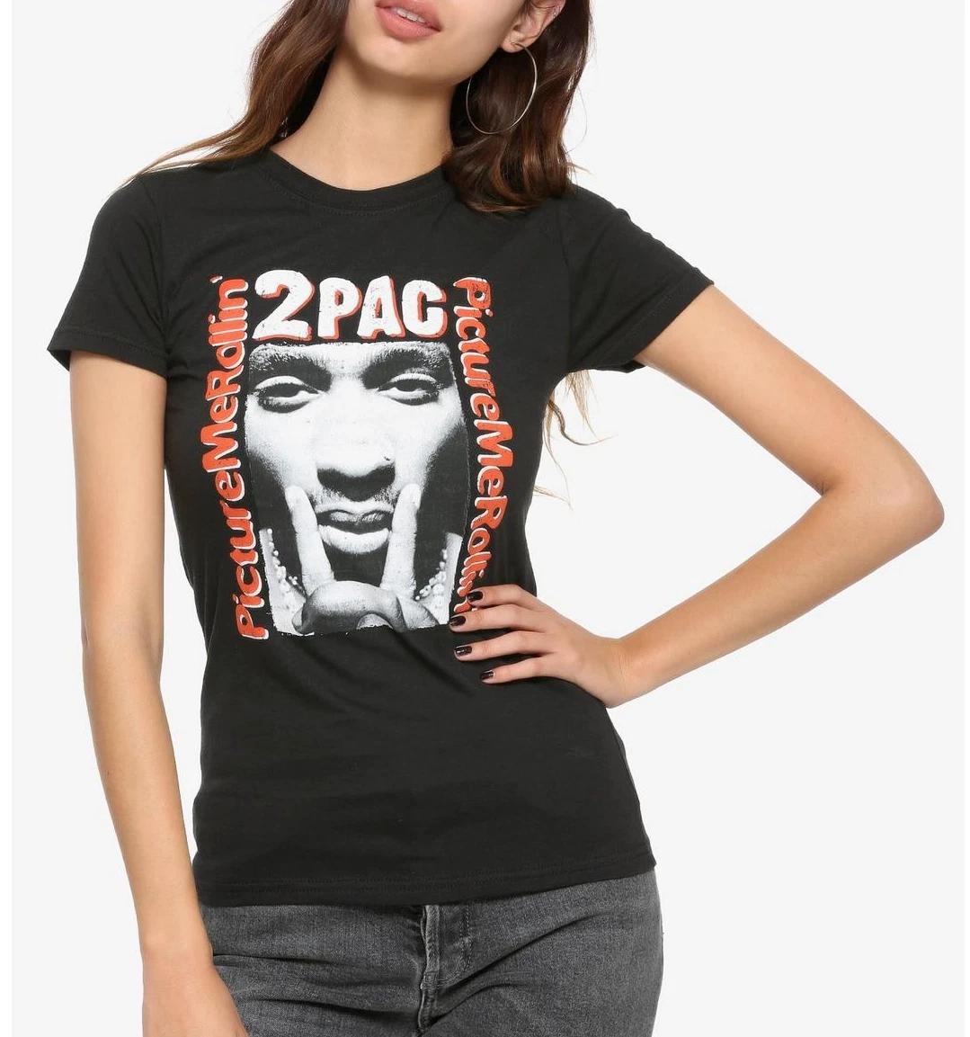 2Pac Tupac PICTURE ME ROLLIN Girls Junior T-Shirt NEW Official S