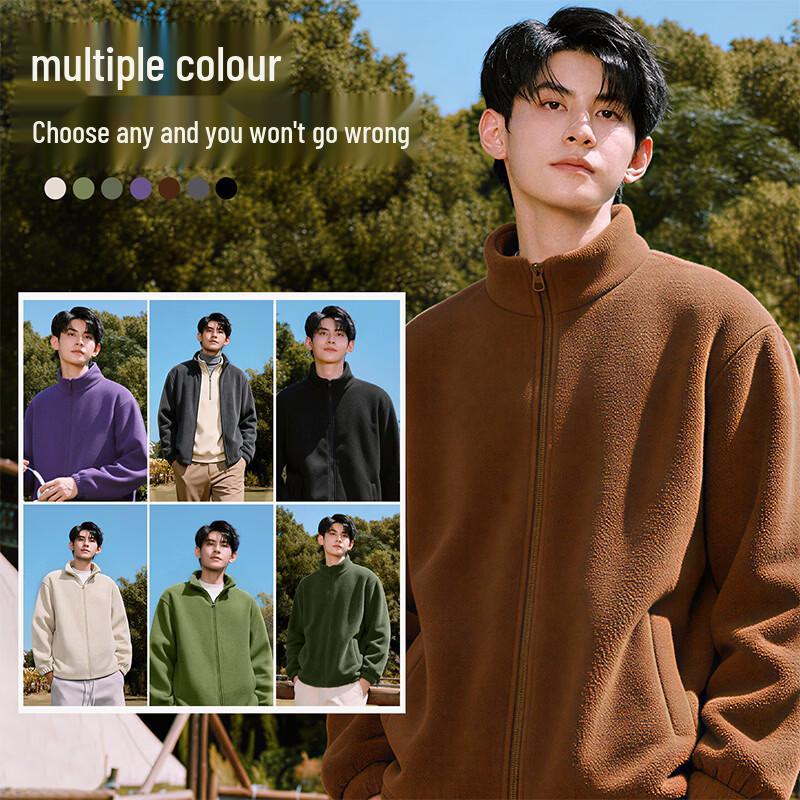 Baleno Men's Winter Heavyweight Double-Sided Fleece Jacket