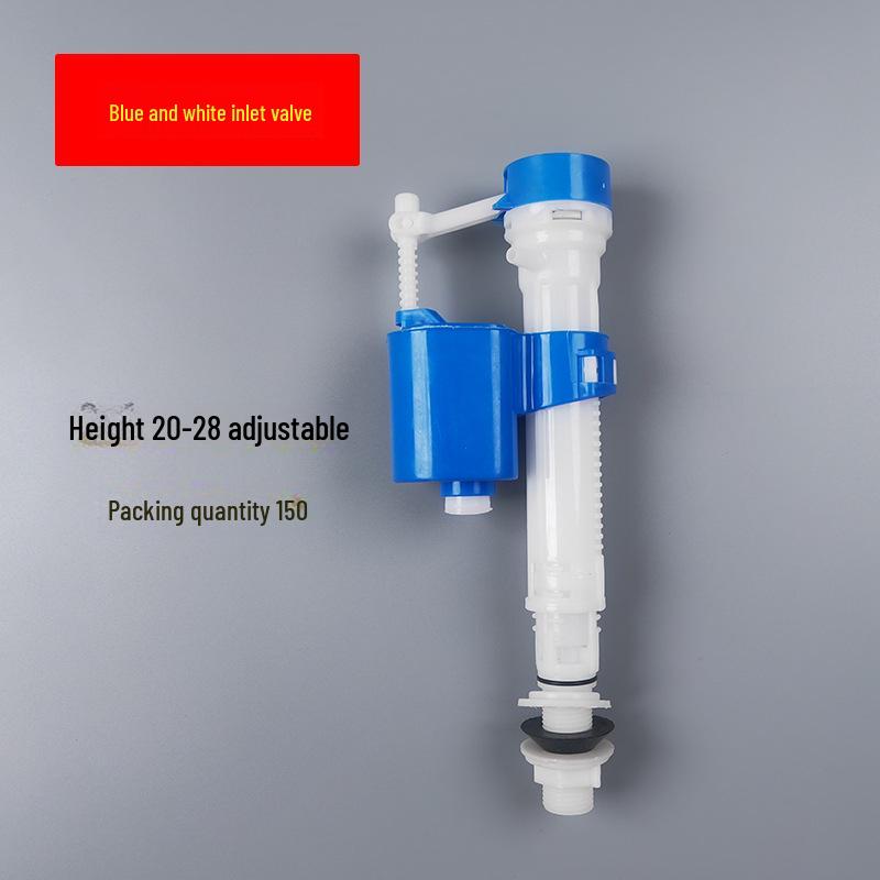 Universal Silent Flush Toilet Valve Kit with Inlet, Drain, Float, and Wrench