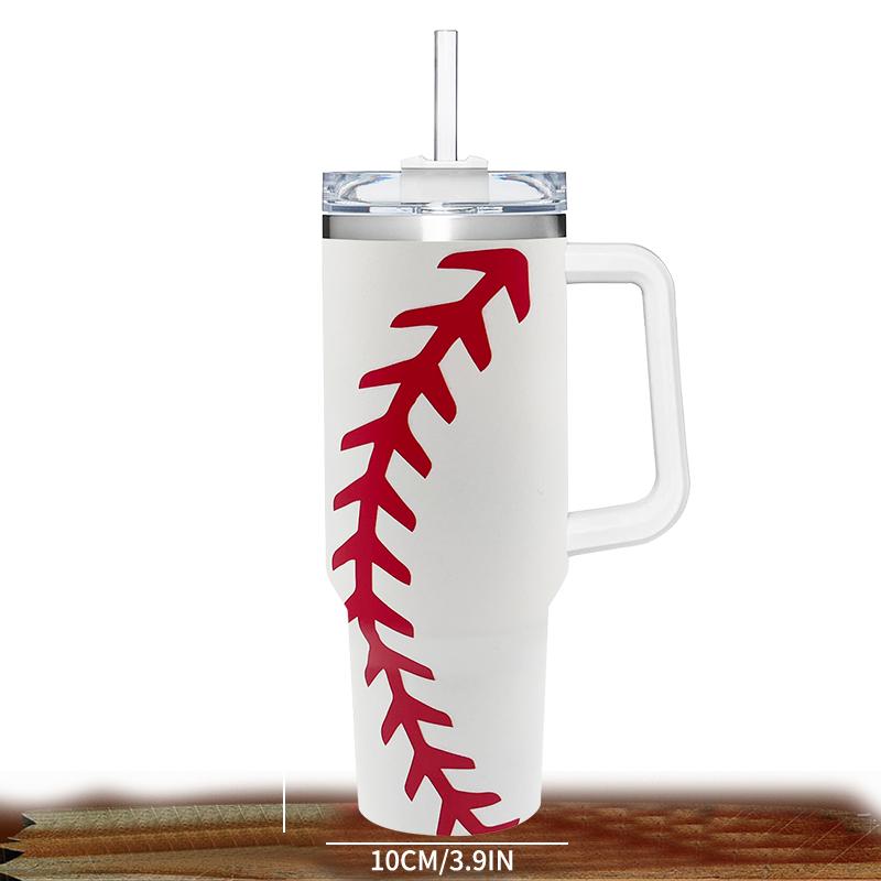 Big Capacity 40oz Handle Car Cup 304 Stainless Steel Travel Mug Outdoor Insulation Cup With Lids And Straw