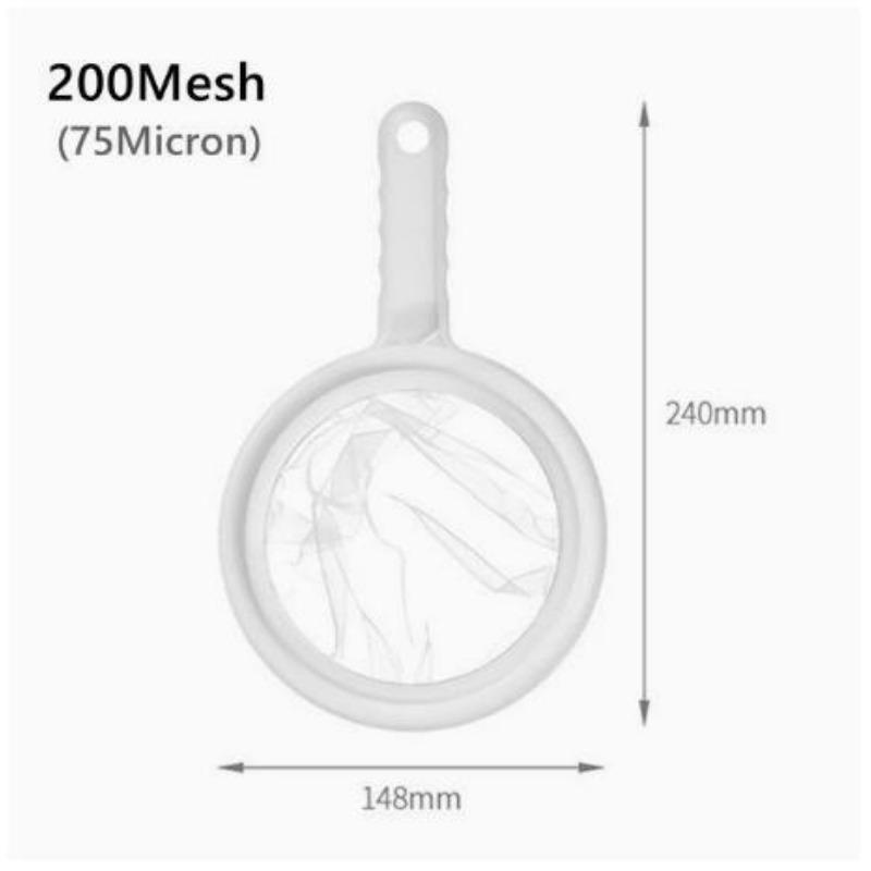 200/400 Mesh Reusable Nylon Ultra Fine Filter Mesh Aquarium Harvest Shrimp Filter Net Food Grade Strainer Spoon  Food Filter