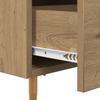 Nightstand Set of 2 Artisan Oak Finish 40 x 35 x 47.5 cm Engineered Wood