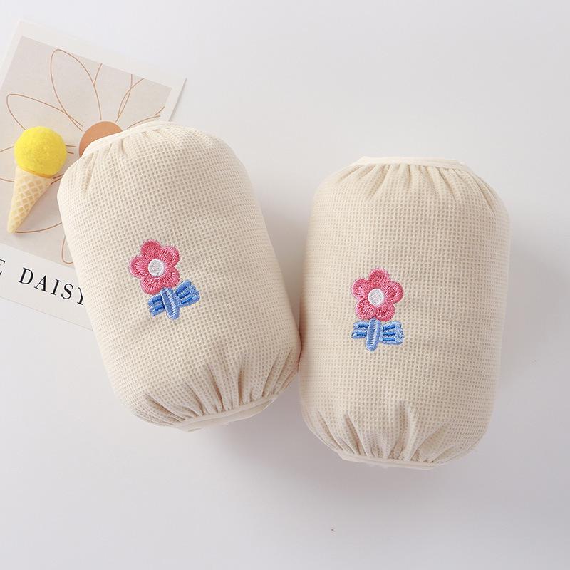 Children's Cartoon Anti-Stain Waffle Oversleeves - Autumn/Winter Down Jacket Cuffs