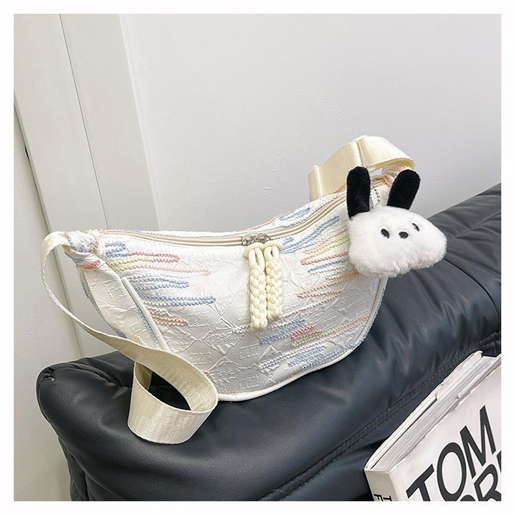 New Foreign Style Commuting Texture Nylon Cloth Dumpling Bag Simple Temperament Fashionable Shoulder Messenger Bag