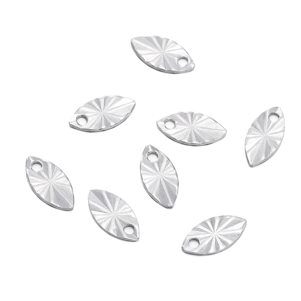 

5pcs/lot Stainless Steel Charms for Jewelry Making Leaves Stars Pendant Mini Charm Bracelet DIY Accessories 5pcs