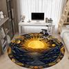 1pc Sunlit Scenery Chair Carpet for Office Non-Slip, Machine Washable Rug for Office, Room - Holiday Decor, Machine Made Yy251016118