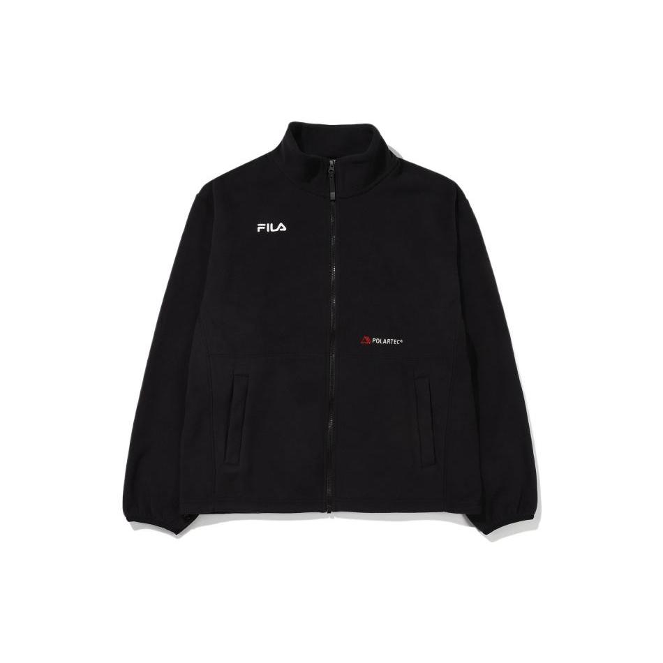FILA Jackets Unisex Black Stand Collar Moderate Other FS2FTE4210X-BLK 110