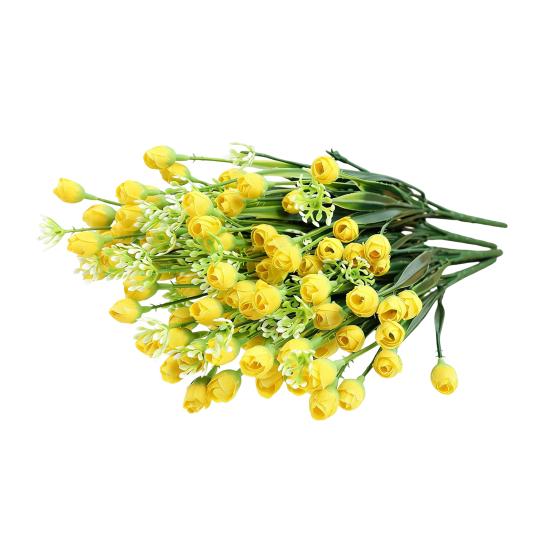 Umělé květiny Falešná jarní kytice se stonkem pro květinové aranžmá Svatba Domácí kancelář Párty Středový díl stolu