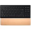 Solid Black Walnut Wrist Rest Anti-Slip Ergonomic Palm Rest Keyboards Space-Saving Durable Design for Office Gaming & Long Typing Sessions 44/36cm