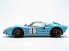 1966 Ford MK 2 Blue scale diecast model by Shelby Collectibles GT-40 #1 1/18 SC411.
